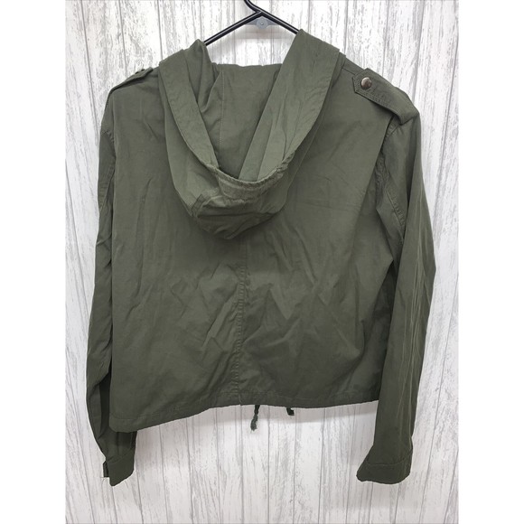 Womens One Size Brandy Melville Utility Jacket Green EUC - Picture 5 of 5